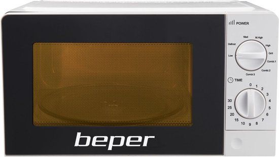 Beper P101FOR001 - Magnetron oven met grill - Wit/Zwart