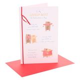 UK Greetings Valentijnsdag kaart voor vrouw | I Love You Presents | Haar, meisjes, vrouwen | vrouw Valentijnsdag ontwerp | met envelop | 16,5 x 25,4 cm