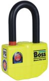 Oxford Boss Alarm 14 mm U-slot incl. 12 mm x 1,5 m ketting – ART4 – geel