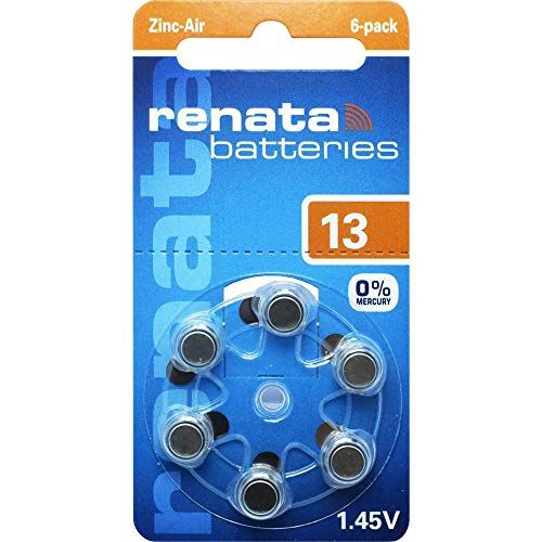 Renata Hearing Aid PR48 knoopcel ZA 13 zink-lucht 305 mAh 1,4 V 6 st.