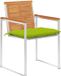 vidaXL Tuinstoelen met kussens - Massief acaciahout - Heldergroen