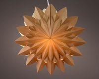 Lumineo Ster LED karton 40cm met timer Amber