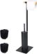 Merkloos Relaxdays Toiletbutler - Toiletborstel met Houder - WC-Rolhouder - Staand