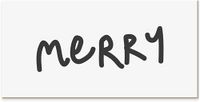 Declea Kerstbord "Merry" van hout om op te hangen of neer te zetten. Decoratie Made in Italy. Decoratie voor thuis, feesten, evenementen. Ontwerp