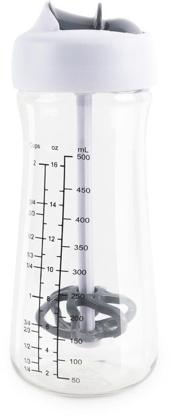 Cook Concept shakebeker - kunststof - 500 ml - lekvrij - met schenktuit