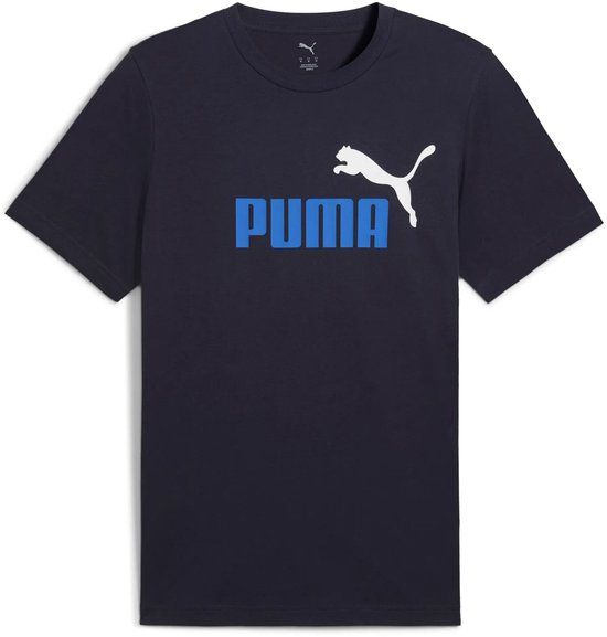 Puma Ess 2 Color No 1 T-shirt Blauw L Man