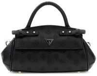 GUESS Diana Mini Top Handle Flap Black Logo Zwart Handtas