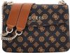 Guess Evelune Crossbodytas / Schoudertas Dames Imitatieleer Print Goudkleurig