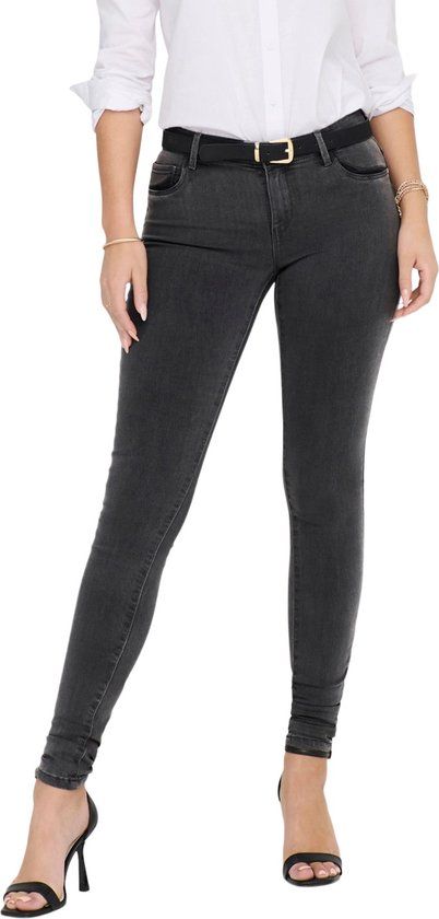 ONLY Dames Jeans RAIN Skinny Grijs - XL L32