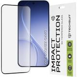 Techsuit Film de protection d'écran pour Oppo Reno15 FS / Reno15 F, Verre Trempé, Full Glue, 111D, Noir