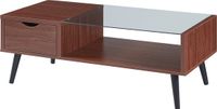 en.casa Salontafel Markaryd 110x50x40 cm walnootkleurig
