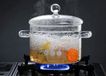 Casserole de cuisson - Hautes températures - Casserole en verre transparent - Poignées doubles et couvercle - 15 litres