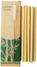Dailygoods Pailles en bambou avec brosse de nettoyage - 10 pièces
