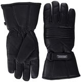 Bikers Gear Motorfiets Thinsulate en Waterdichte Lederen Handschoenen, Zwart, Maat Medium