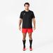 Short de rugby adulte avec poches R100 rouge