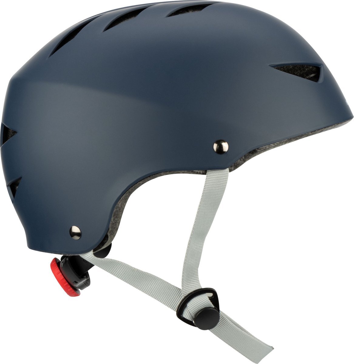 Nijdam Skate helm Verstelbaar - Blue Streak - Maat S - Blauw/Grijs