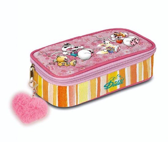 Diddl Etui Pennebox met Sleutelhanger Diddlina in Roze