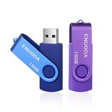 ENUODA Clé USB 2.0 16 Go avec conception pivotante et pliante (Violet Bleu)