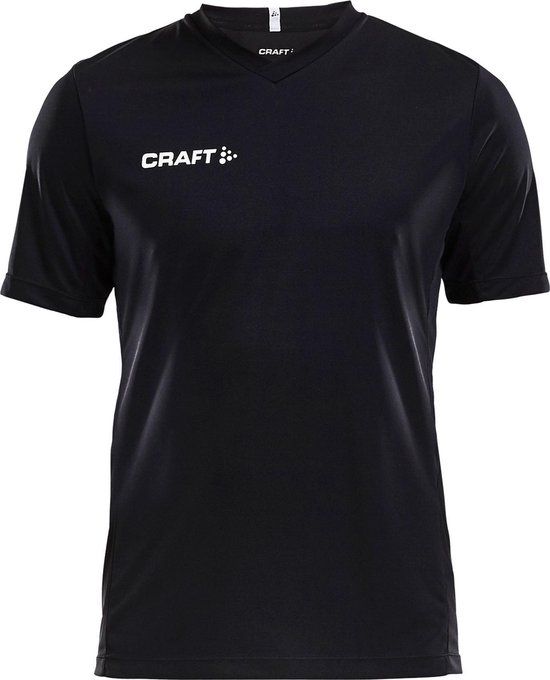 Craft Squad Jersey Solid SS Shirt Men - Black/White - XL