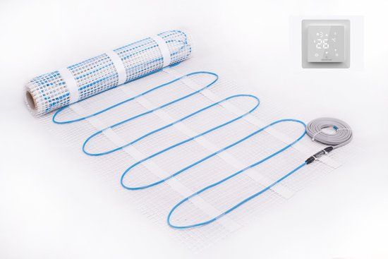 Dynamic Way elektrische vloerverwarmingsmat - 1500W - 10m² - met Wifi thermostaat