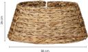 Mica Decorations Jupe de sapin de Noël H26 x D58 cm - Panier de sapin de Noël - Marron - Herbe marine tressée