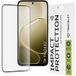 Techsuit Film de protection d'écran pour Oppo A6 4G, Verre Trempé, Full Glue, 111D, Noir
