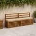 vidaXL - 1-delig - Bankkussen - VUGHT - 100% - Polyester - Beige - 170 x 30 x 5 cm