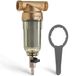 Filtre à sédiments pour eau, 100 µm, laiton, raccord G 1"-3/4", réutilisable