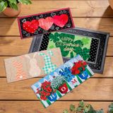 Evergreen Flag Sassafras Bundel - Set van 5 Verwisselbare ingangsdeurmatten voor boerderij