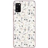 1001 coques Samsung Galaxy A41 bedrukt siliconen hoesje terrazzo color