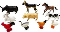 Lobbes Speelgoed BV Boerderijdieren, 10st.