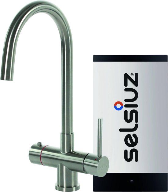 Selsiuz Rond RVS (Inox) Kokend-water-kraan met Single boiler - 350212