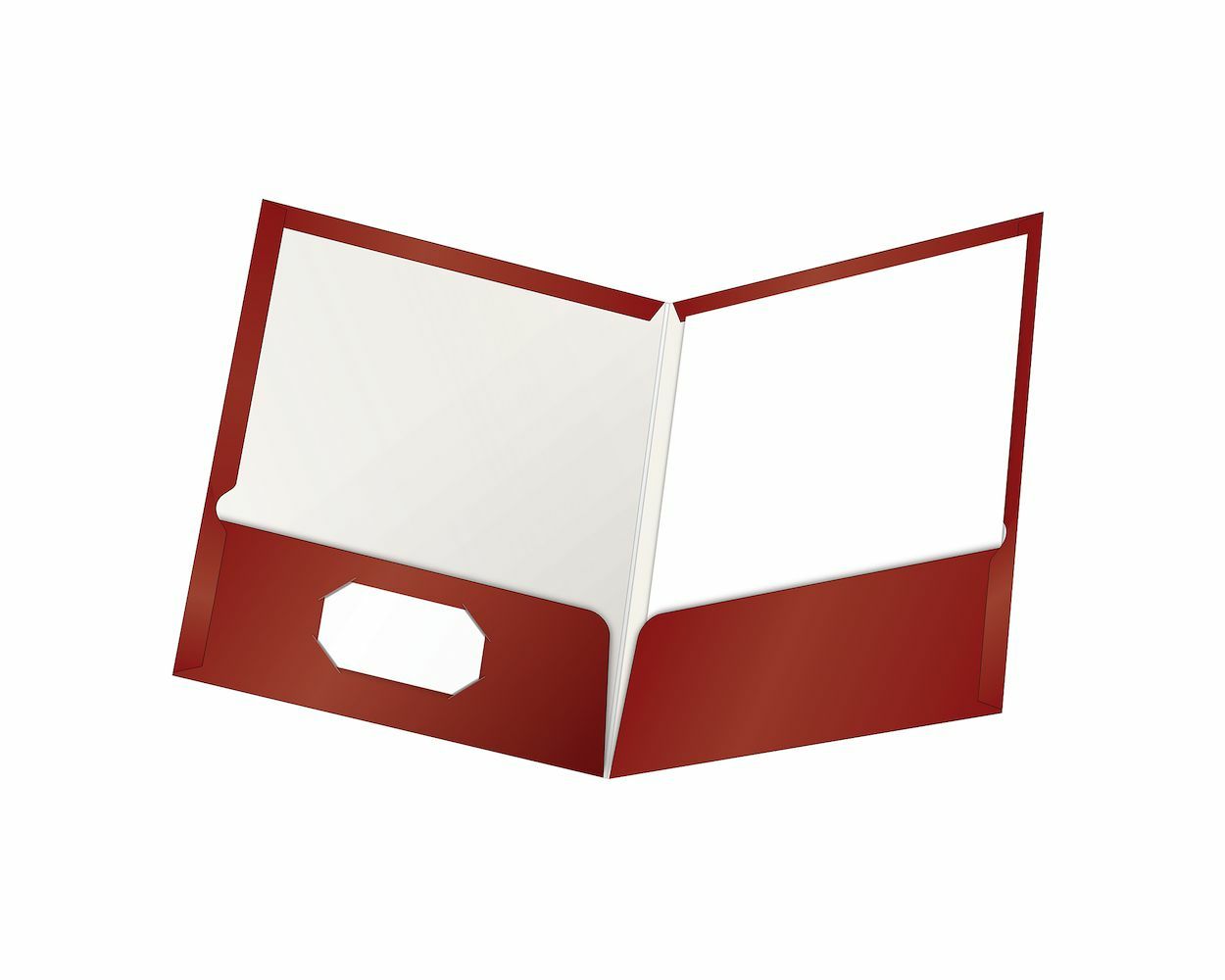 Oxford Laminated Twin Pocket Folder - Letter - Fiber/Paper - Purple - 2 Pockets - Glossy