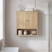 Armoire de salle de bain, double porte, pour rangement, à fixer au mur, idéale pour salle de bain ou buanderie