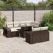Maison Exclusive - Ensemble de meubles de jardin 11 pièces avec canapé et coussins, marron, en polyrotin