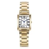 Jacques du Manoir Emily JWL04402 Dames Horloge Goudkleurig Wit Staal Analoog Quartz
