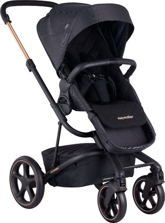 Easywalker Harvey 3 Premium Kinderwagen Gold Edition - Zwart