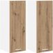 vidaXL Hangkast Riga 2 stuks Ambachtelijke Eik in Wit 30 x 31 x 80 cm