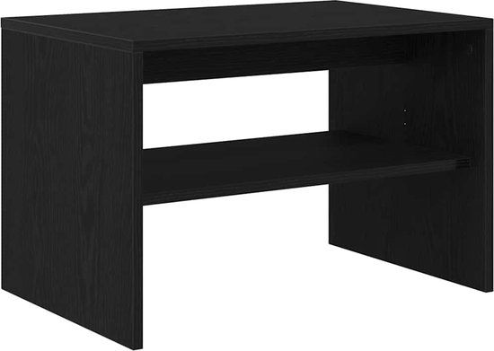 vidaXL Tv-meubel 60x40x40 cm spaanplaat zwart eikenkleurig