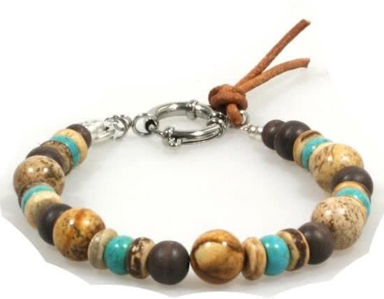 Heaven Eleven heren Armband colored stones MB113