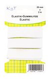 K3T 81202 elastiek 20 mm x 2 m, wit