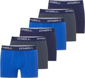 O'Neill Heren Boxershorts Trunks 6-Pack Blauw/Navy/Antraciet - Maat L