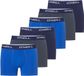 O'Neill Heren Boxershorts Trunks 6-Pack Blauw/Navy/Antraciet - Maat L