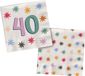 Folat Starburst Servetten - 20 stuks - 33 x 33 cm - Papier - Multi