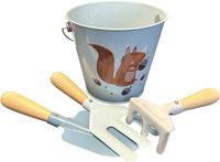 Simply Tuinset Metaal Hout Eekhoorn - Kinderspeelgoed Tuinieren 3+