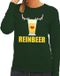 Bellatio Decorations Shoppartners Bv Foute kersttrui / sweater Reinbeer groen voor dames - L