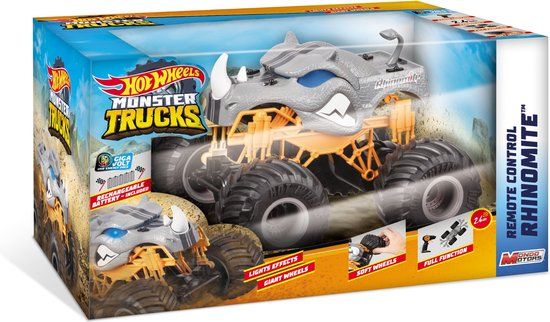 Hot Wheels Monster Truck Rhinomite - Remote Control - Multi Colour