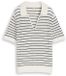 Tom Tailor - Gebreide trui met polokraag - Maat XXL - white navy structure stripe