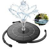 AISITIN Zonnefontein 3,5 W met 12 sproeiers voor vogelbad, aquarium, vijver, tuin, fontein