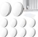 Icecat Poids de rideau magnétiques ronds - rideaux de douche et nappes - 10 paires - Blanc